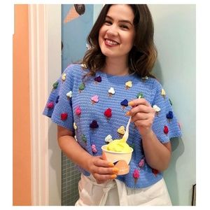 Last One Zara Textured Weave Ice Cream 